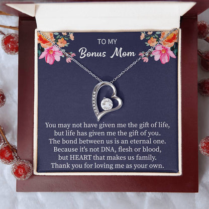 Bonus Mom Gifts Necklace, Necklace for Step Mom, Mothers Day Gifts Christmas Birthday Jewelry Gifts for Bonus Mom Step Mother