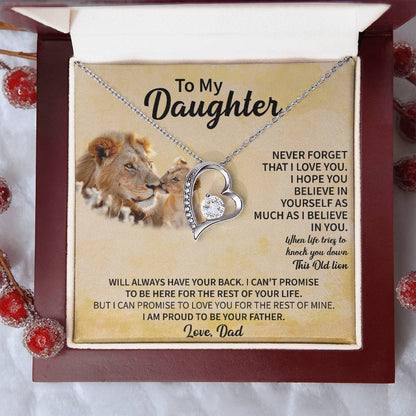 To my Daughter Forever Love Necklace - Gifts for Daughter