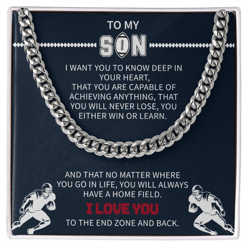 Football necklace for son