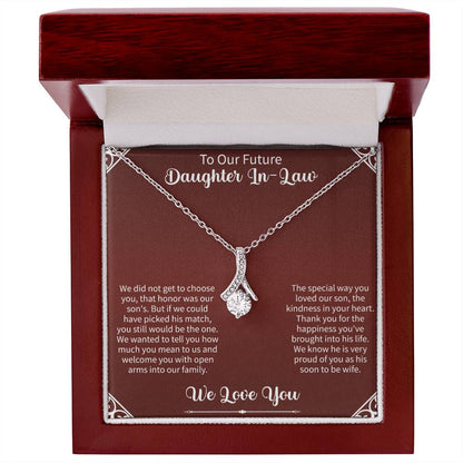 To Our Future Daughter In-Law Alluring Beauty Necklace