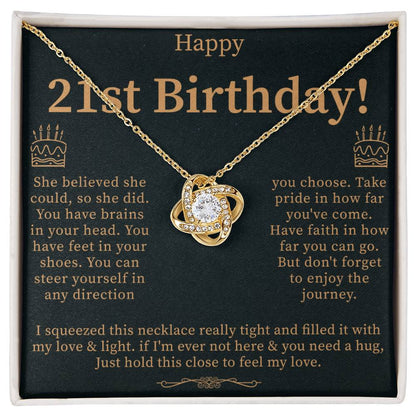 Gift Daughter Necklace, 21st Birthday Necklace Gift For Her, 21st Birthday Jewelry, 21 Year Old Gift, 21st Birthday Necklace Gift From Mom/dad