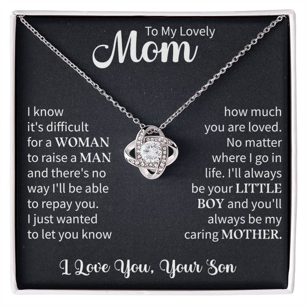 To my mom Love Knot Necklace