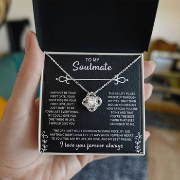 To My Soulmate Necklace, Soul Mate Necklace For Women, Beautiful Soulmates Jewelry For Her, Wedding Anniversary