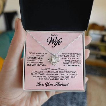 To My Beloved Wife - Heartfelt Love Necklace, Gift of Devotion & Forever Bond