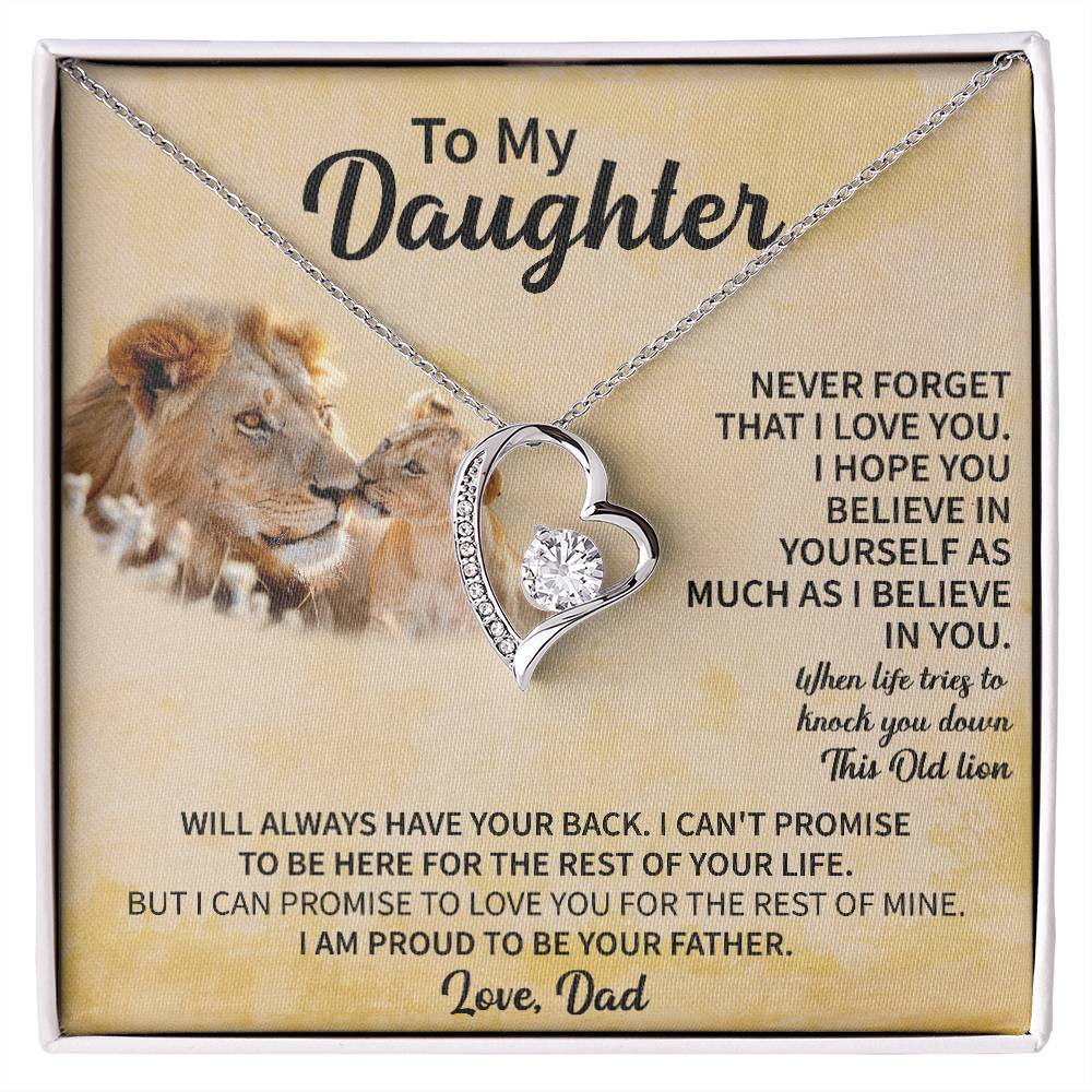 To my Daughter Forever Love Necklace - Gifts for Daughter