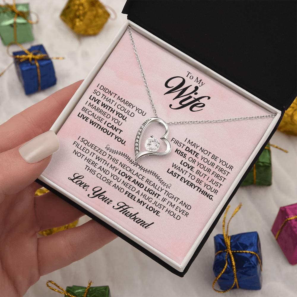 [ALMOST SOLD OUT]  To My Beloved Wife - Heartfelt Necklace Gift to Make Her Smile, Cry, and Feel Loved