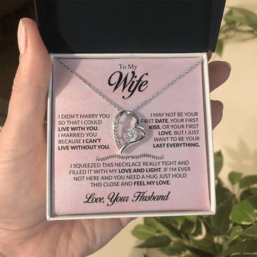 [ALMOST SOLD OUT]  To My Beloved Wife - Heartfelt Necklace Gift to Make Her Smile, Cry, and Feel Loved