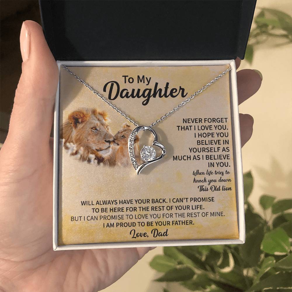 To my Daughter Forever Love Necklace - Gifts for Daughter