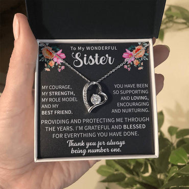 Sister Forever Love Necklace - gifts for sister