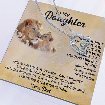 To my Daughter Forever Love Necklace - Gifts for Daughter