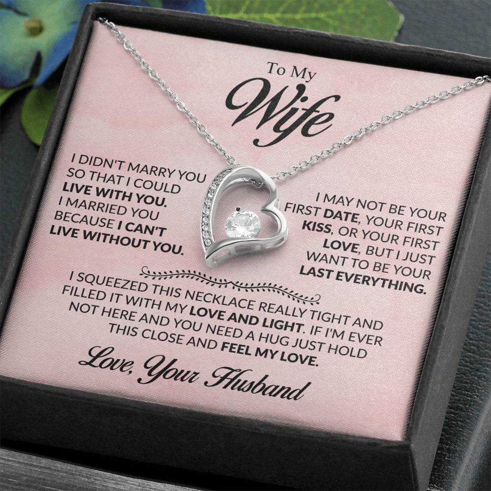 [ALMOST SOLD OUT]  To My Beloved Wife - Heartfelt Necklace Gift to Make Her Smile, Cry, and Feel Loved