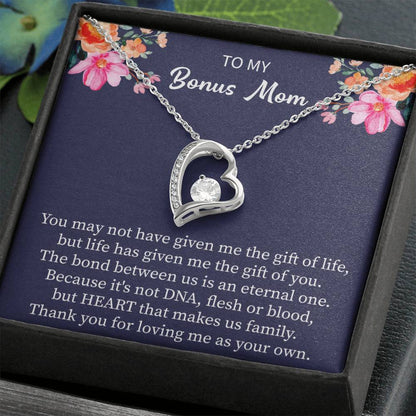 Bonus Mom Gifts Necklace, Necklace for Step Mom, Mothers Day Gifts Christmas Birthday Jewelry Gifts for Bonus Mom Step Mother