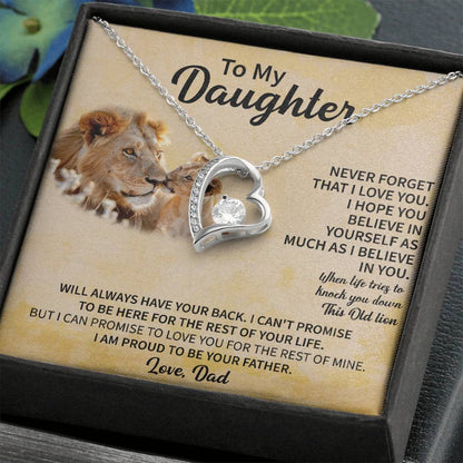 To my Daughter Forever Love Necklace - Gifts for Daughter