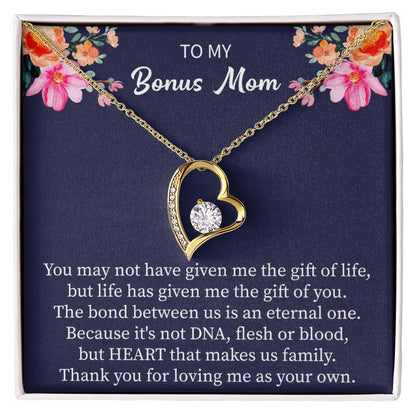 Bonus Mom Gifts Necklace, Necklace for Step Mom, Mothers Day Gifts Christmas Birthday Jewelry Gifts for Bonus Mom Step Mother