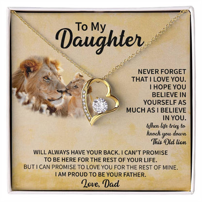 To my Daughter Forever Love Necklace - Gifts for Daughter