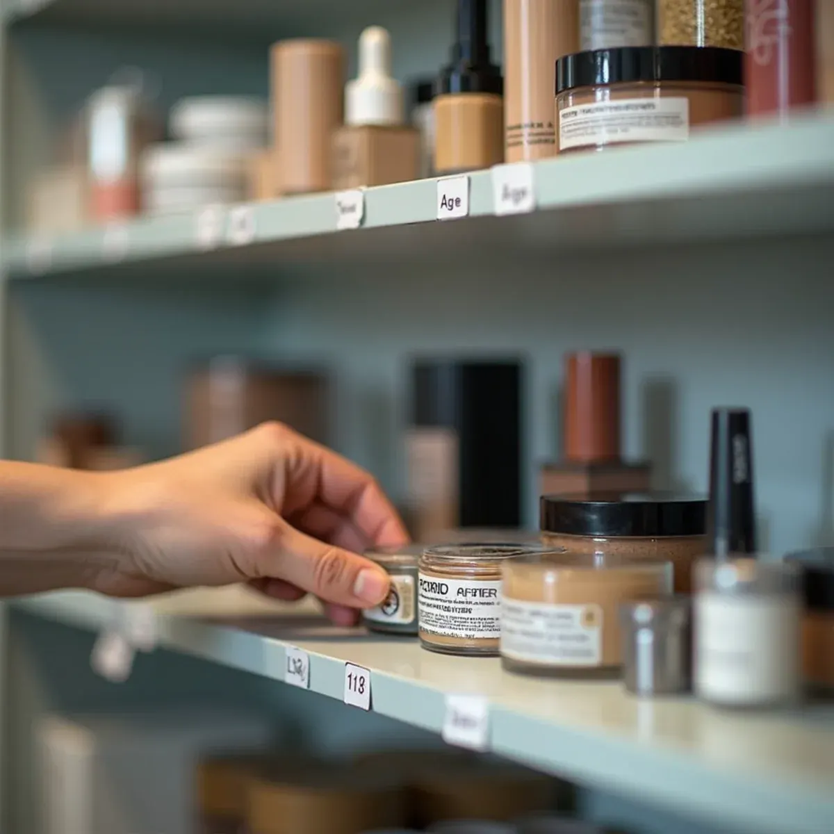 Cosmetic packaging showing a period after opening symbol used to check product shelf life