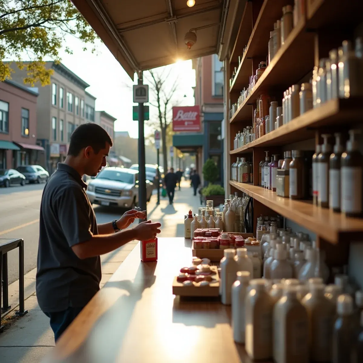 Beauty salon and retail businesses along the Downtown Woodward and Nine Mile in Ferndale, MI, supplied by Beautybelliss