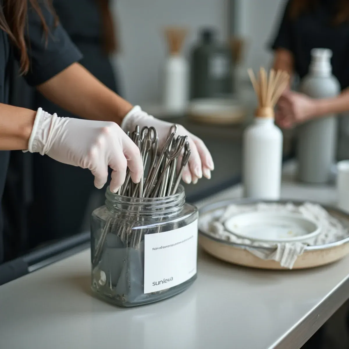 Salon & Spa Supplies being prepared for a customer order at a beauty product supplier in Warren, MI